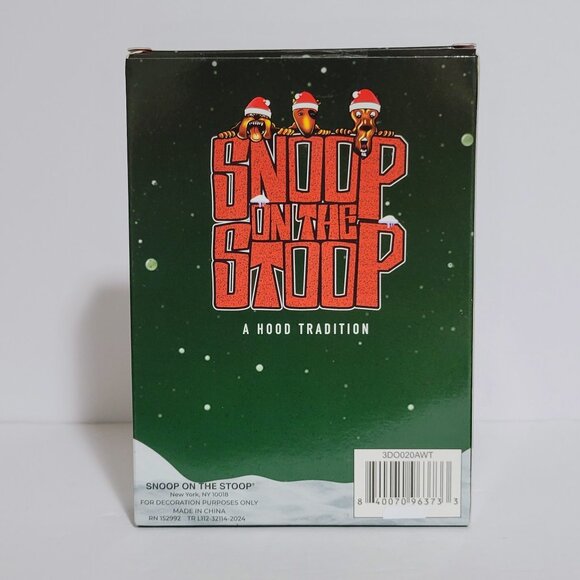 NIB 2024 Snoop on the Stoop Snoop Dogg Christmas Ornament ~ Wreath ~ Santa Hat - Picture 2 of 3
